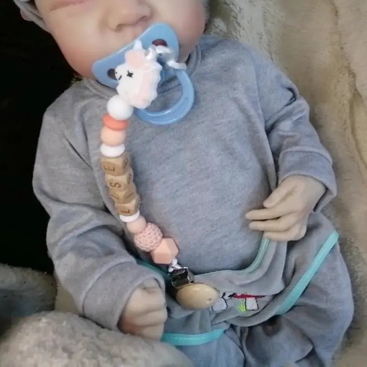 Attache tétine personnalisée silicone: licorne chtitdoudou