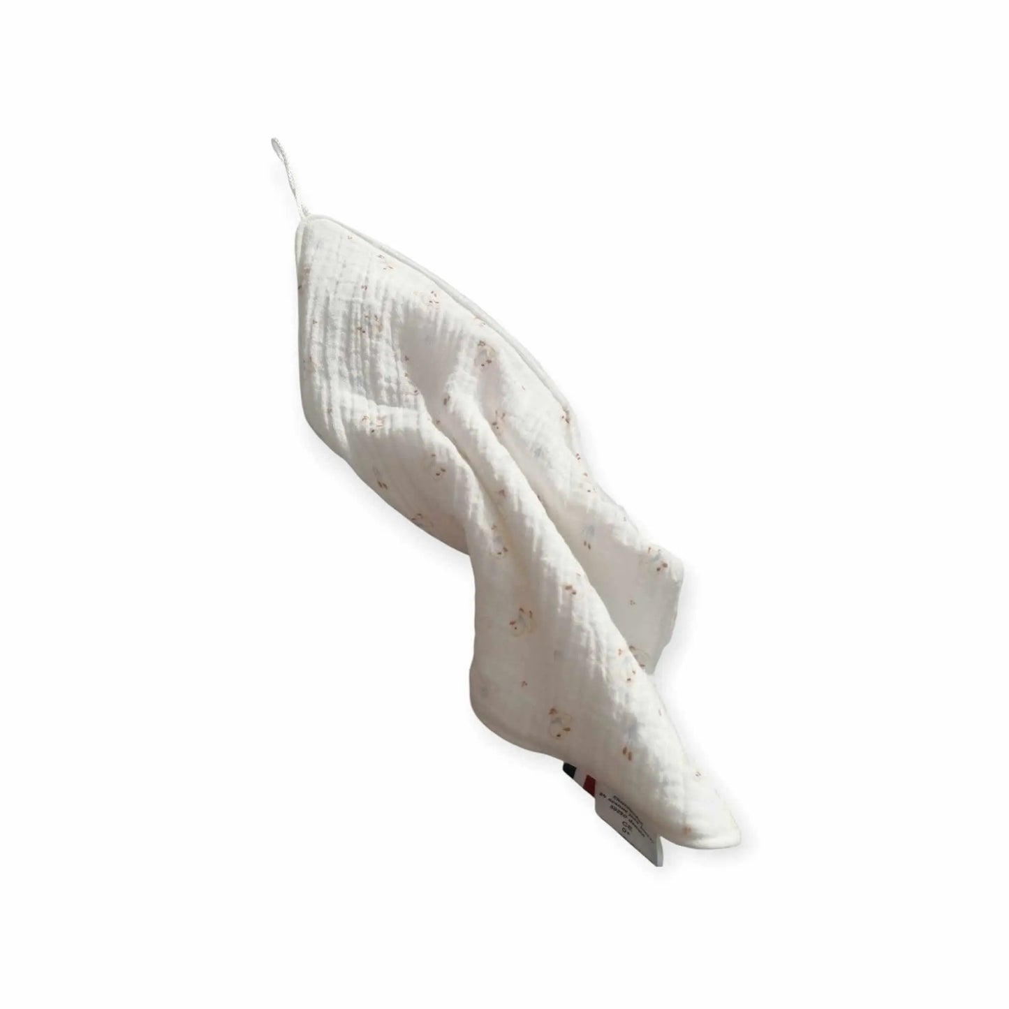 Doudou plat avec attache tétine – Fait main, doux et pratique pour bébé chtitdoudou
