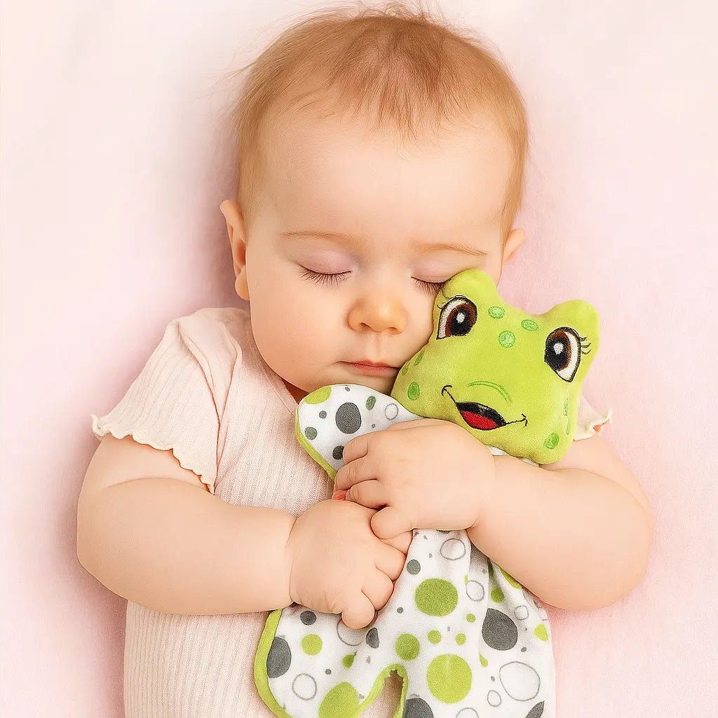 le doudou animal léo la grenouille -chtitdoudou chtitdoudou