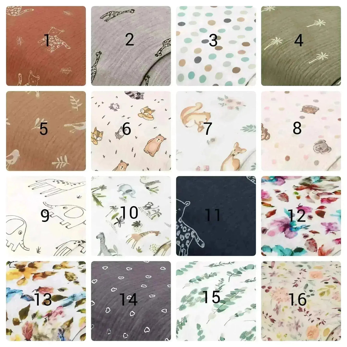 Doudou Lange Lapin en Double Gaze de Coton – Personnalisable - chtitdoudou