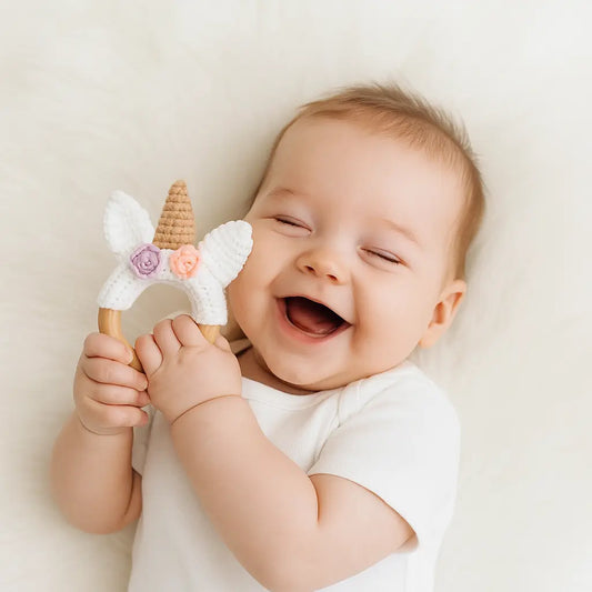 jouet bébé crochet licorne au crochet : Le Compagnon Idéal de Bébé chtitdoudou