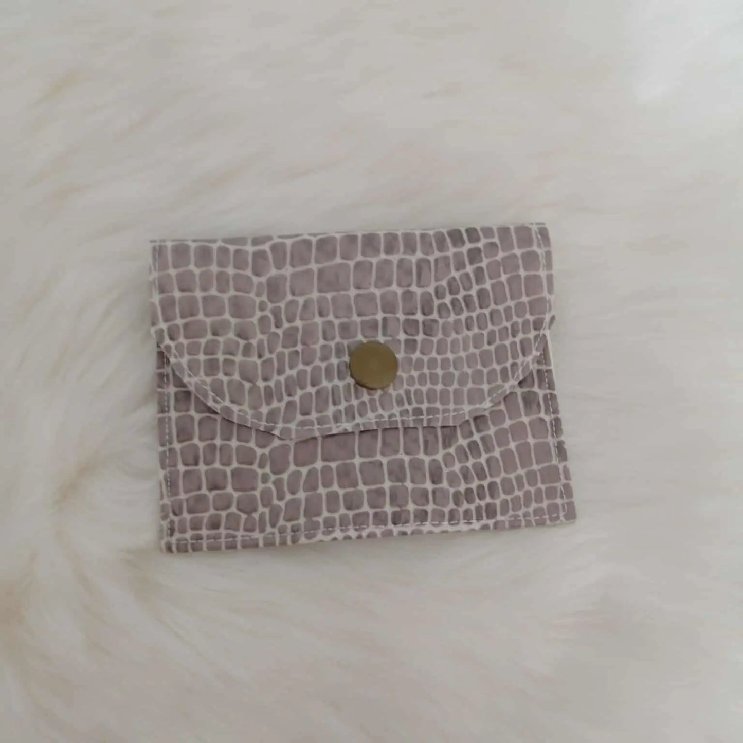 Pochette à carte ou monnaie – Tissu & simili cuir (fait main) chtitdoudou