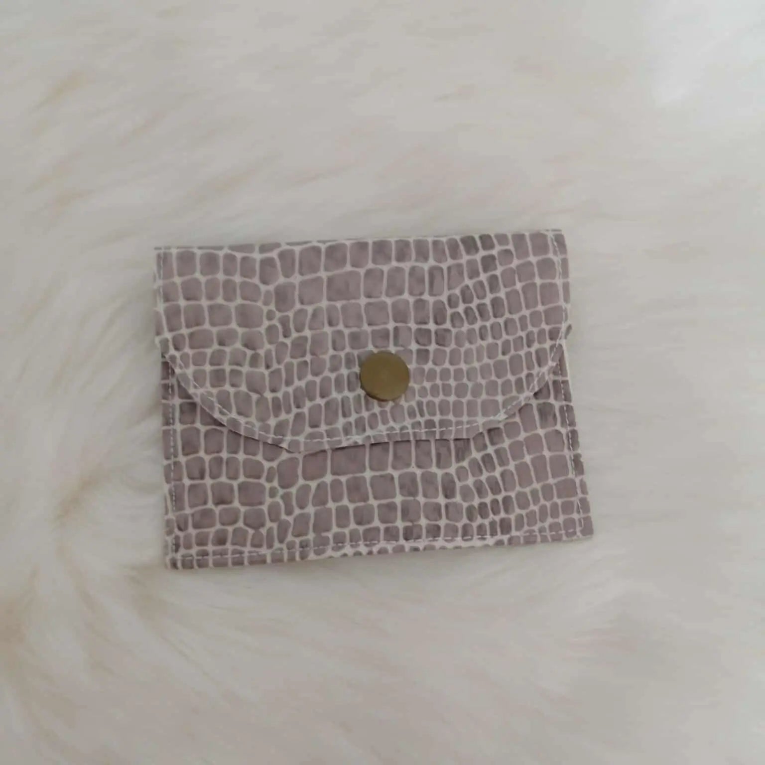 Pochette à carte ou monnaie – Tissu & simili cuir (fait main) chtitdoudou