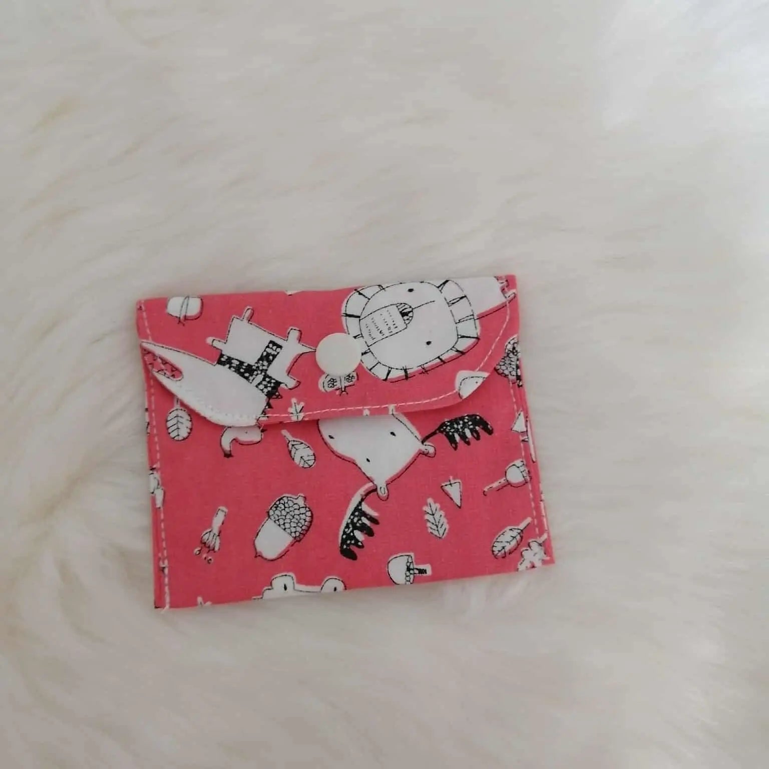 Pochette à carte ou monnaie – Tissu & simili cuir (fait main) chtitdoudou