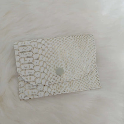 Pochette à carte ou monnaie – Tissu & simili cuir (fait main) chtitdoudou