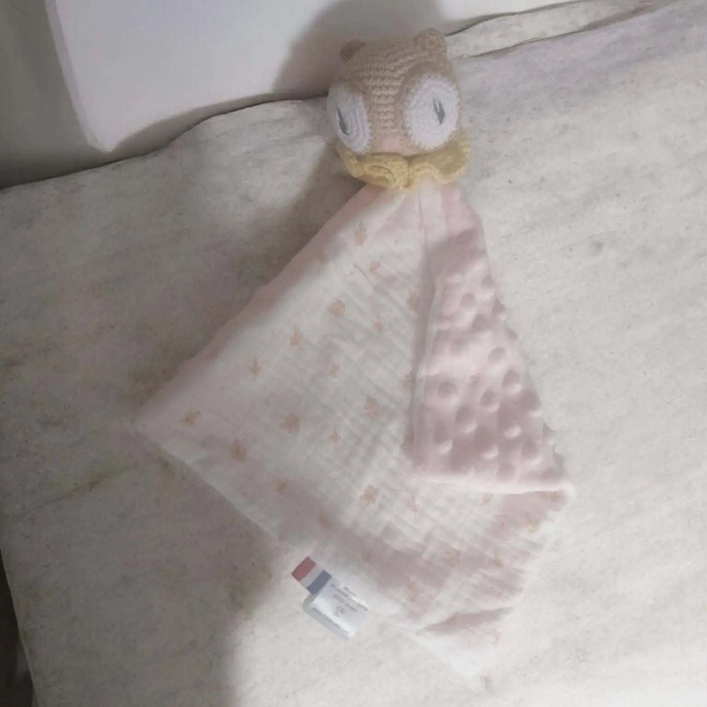 Doudou hibou Sora fait main au crochet