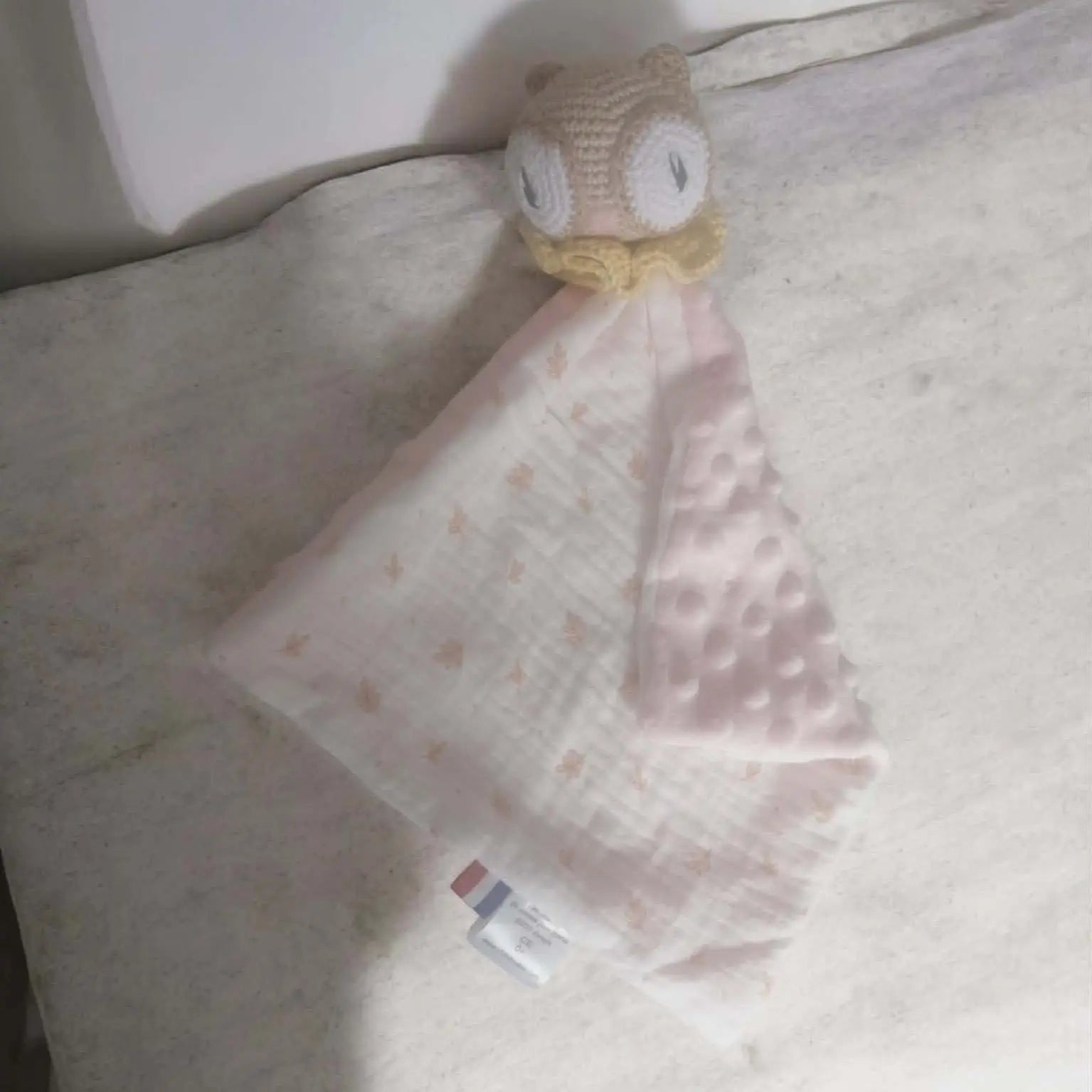 Doudou hibou Sora fait main au crochet