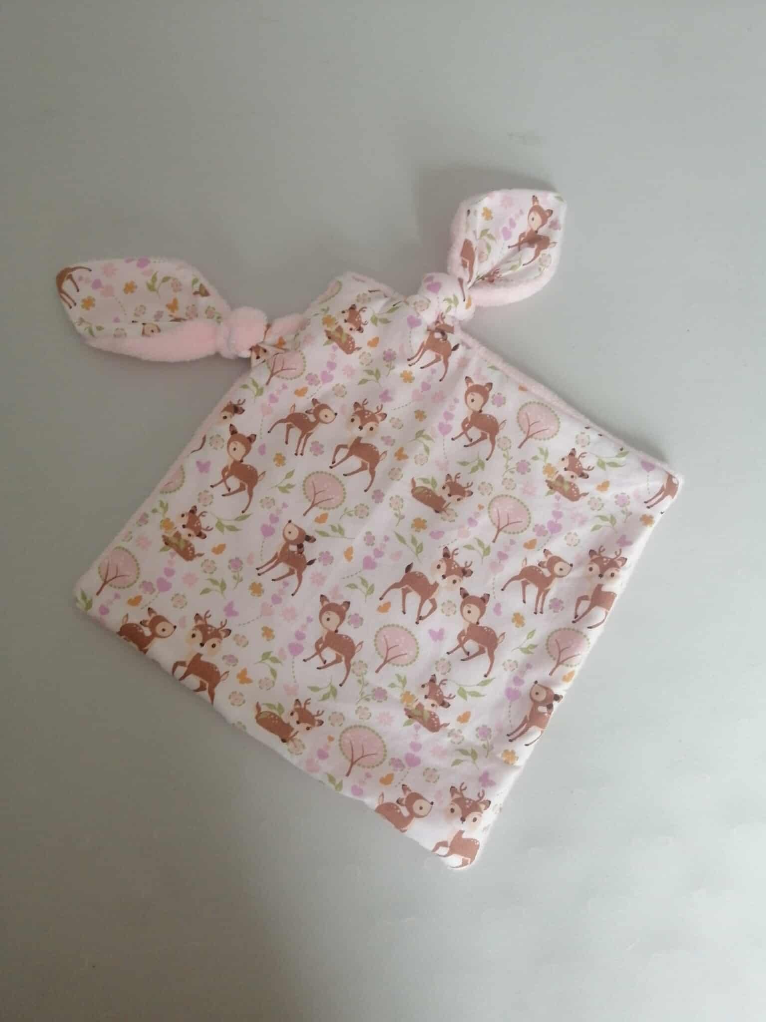 Doudou Lapin Noué Oeko-Tex – Fait main avec amour | Chtitdoudou chtitdoudou