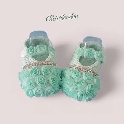 Chaussons bébé indispensables : Chaussons crochetés 3 - 6 mois - chtitdoudou