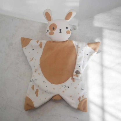 Doudou lapin doux et câlin pour bébé, en peluche
