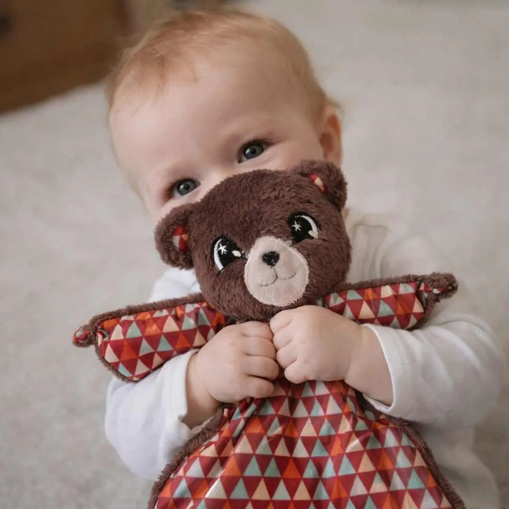 Doudou ourson artisanal doux et câlin pour bébé
