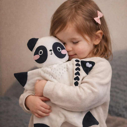 Doudou panda doux et câlin pour bébé, en peluche