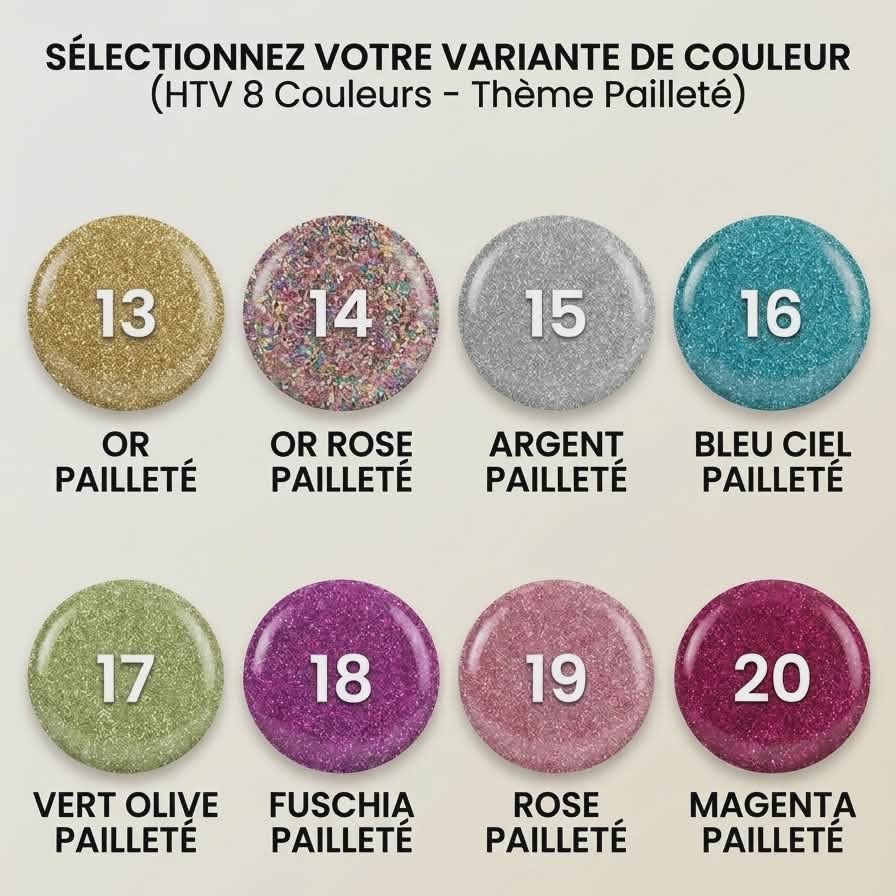 couleurs pailleté