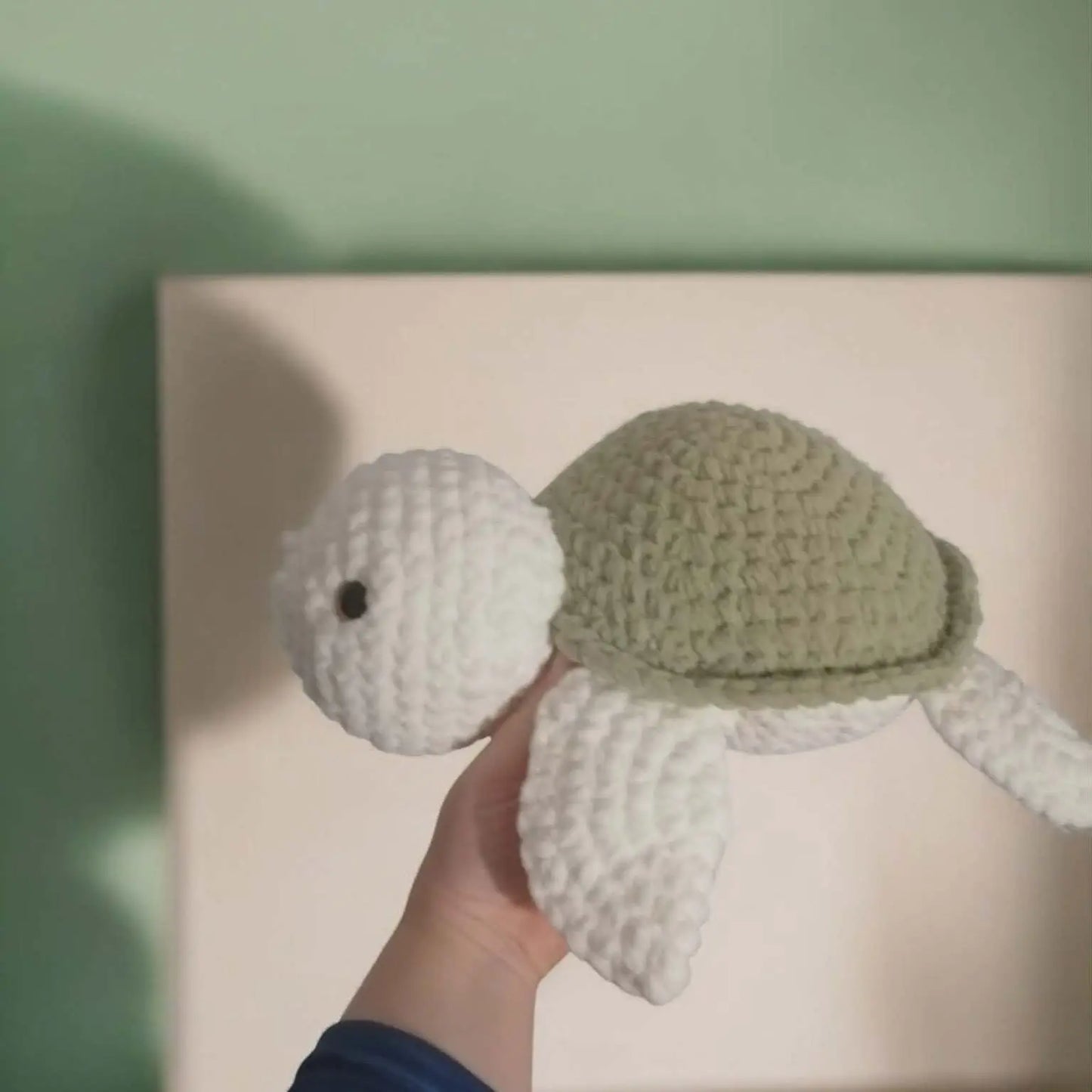 tortue XL au crochet faite main peluche amigurumi géante artisanale