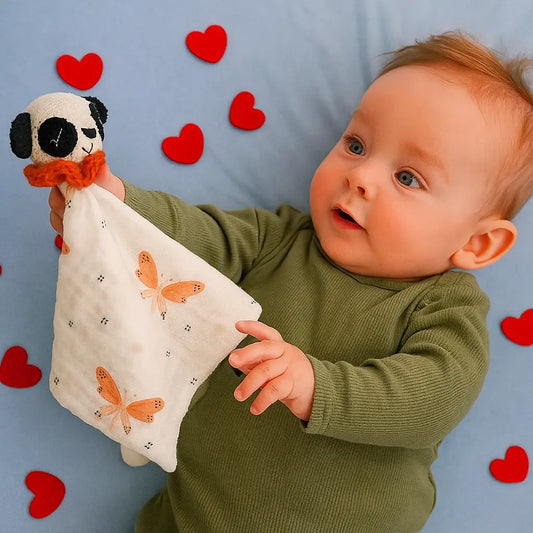mini doudou personnalisé au crochet panda chtitdoudou
