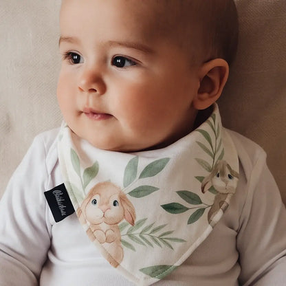 Bavoir artisanal bandana bébé : coton, éponge, personnalisable, naissance à 18 mois chtitdoudou