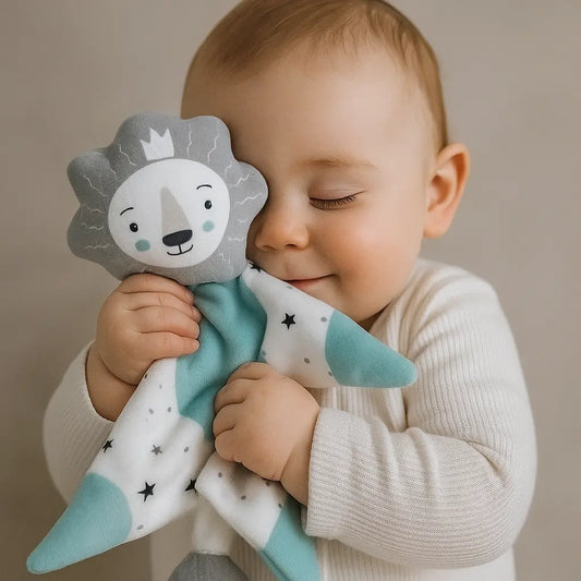 Doudou lion artisanal : Fait main en France, doux et sécurisé chtitdoudou
