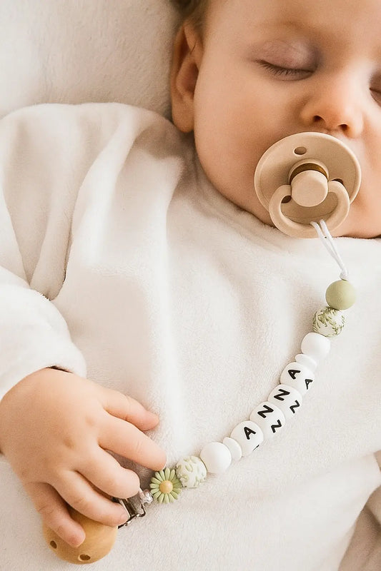 Attache tétine personnalisée silicone: anna chtitdoudou