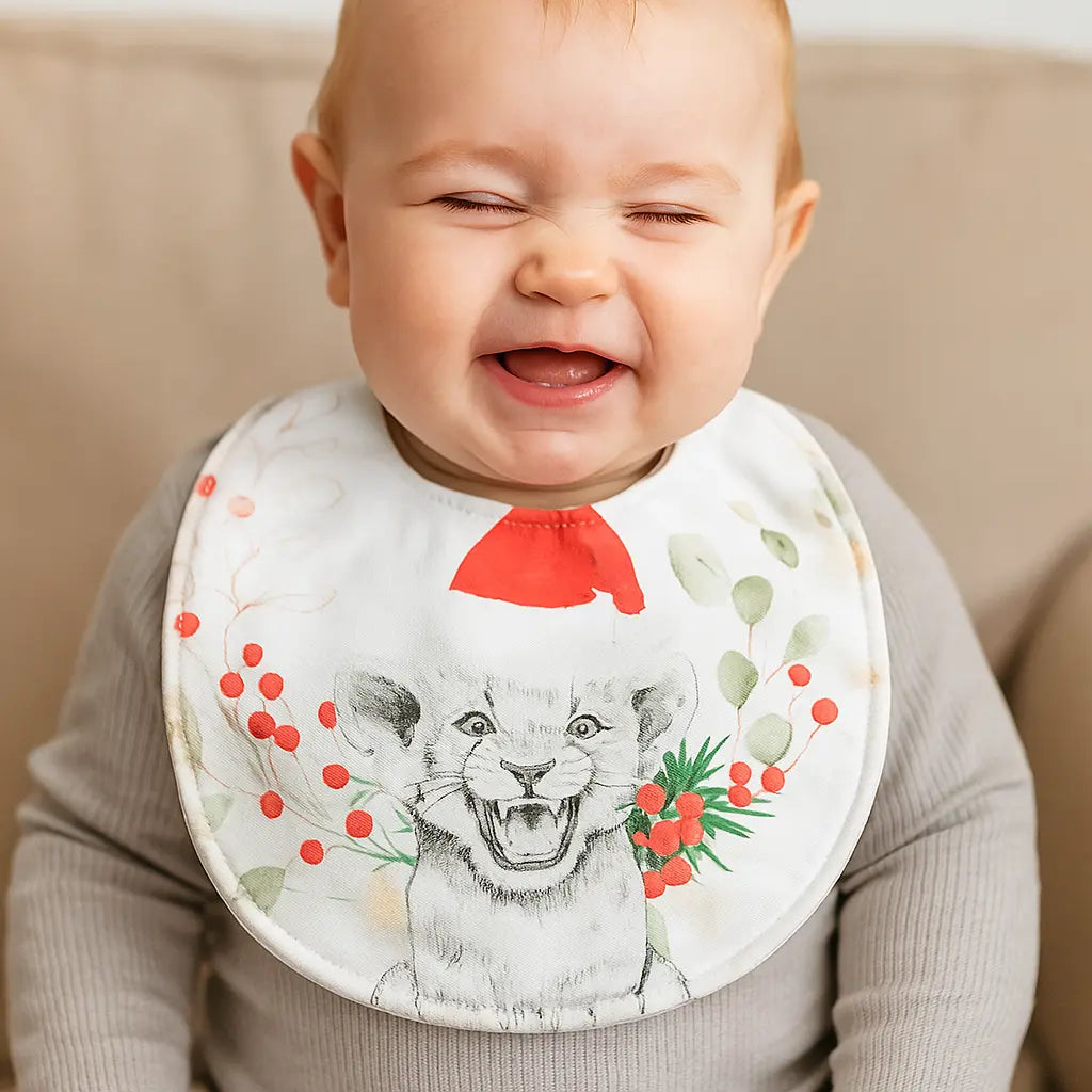 Bavoir bébé artisanal  : coton, éponge, personnalisable,0-6 mois chtitdoudou