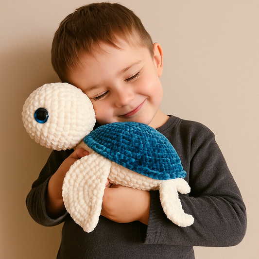 Tortue au crochet faite main – Doudou personnalisé Chtitdoudou