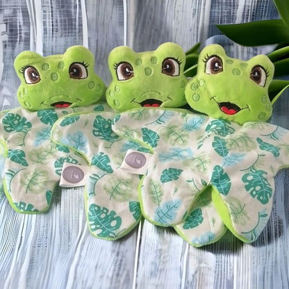 le doudou léo la grenouille (sur commande) - chtitdoudou